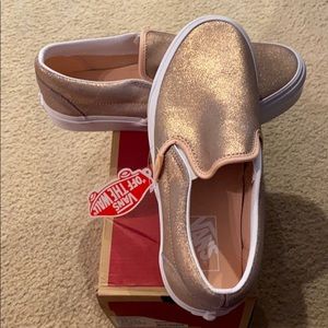 Vans Classic Slip-On Rose Gold Women’s size 9.5